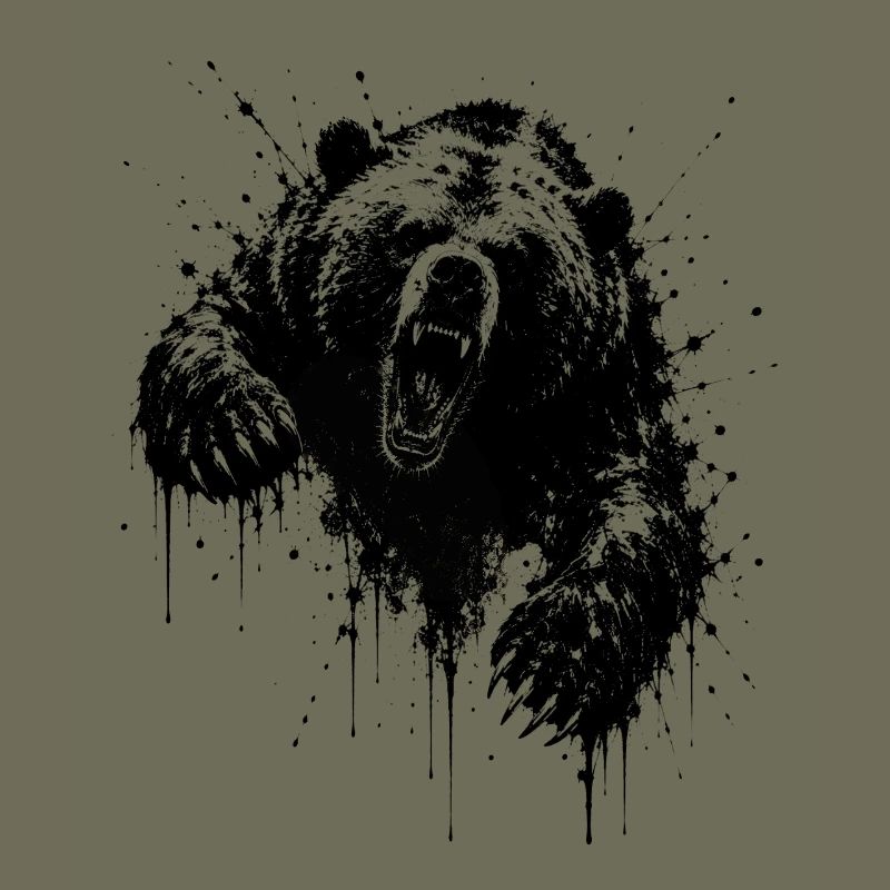 Dark Bear Spritz Graffiti