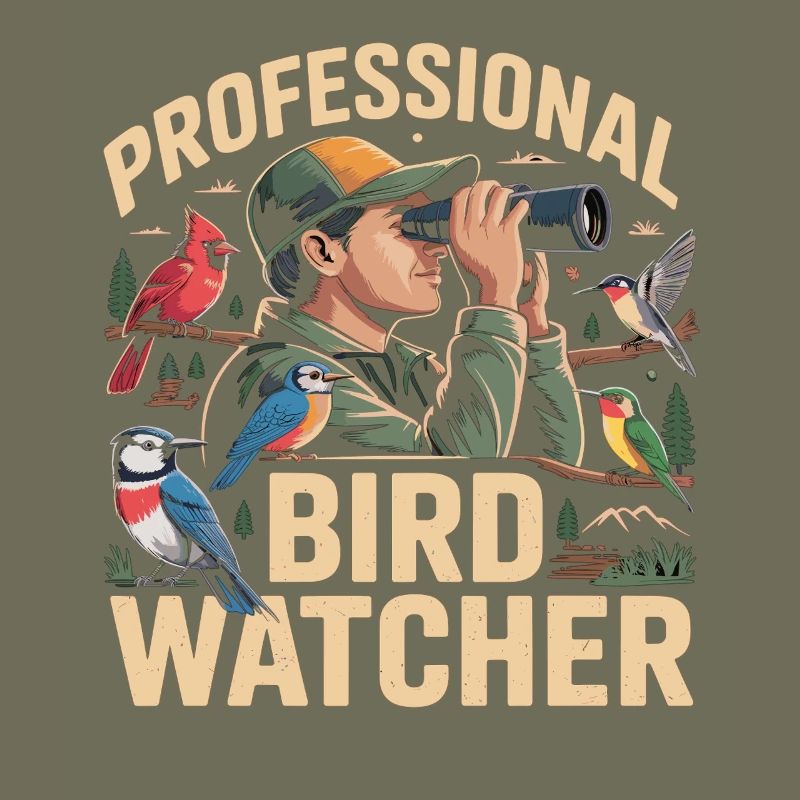 Professioneller Birdwatcher Vogelbeobachter