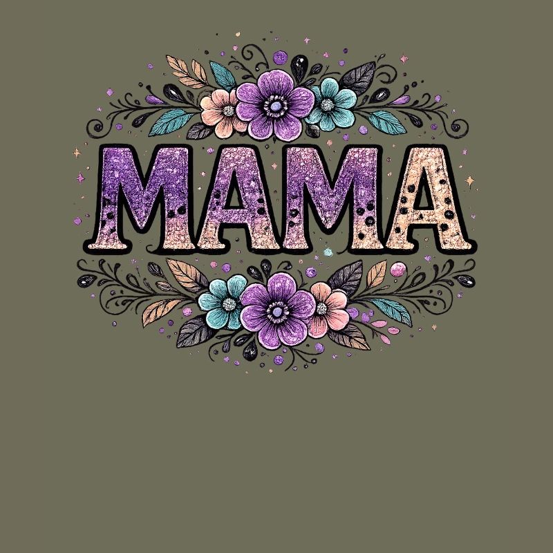 Mama-Geschenk: Retro-Mama-Visualisierung
