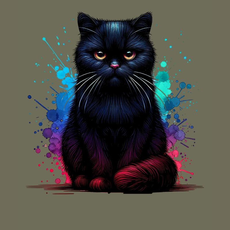 Schwarze Katze Geschenk