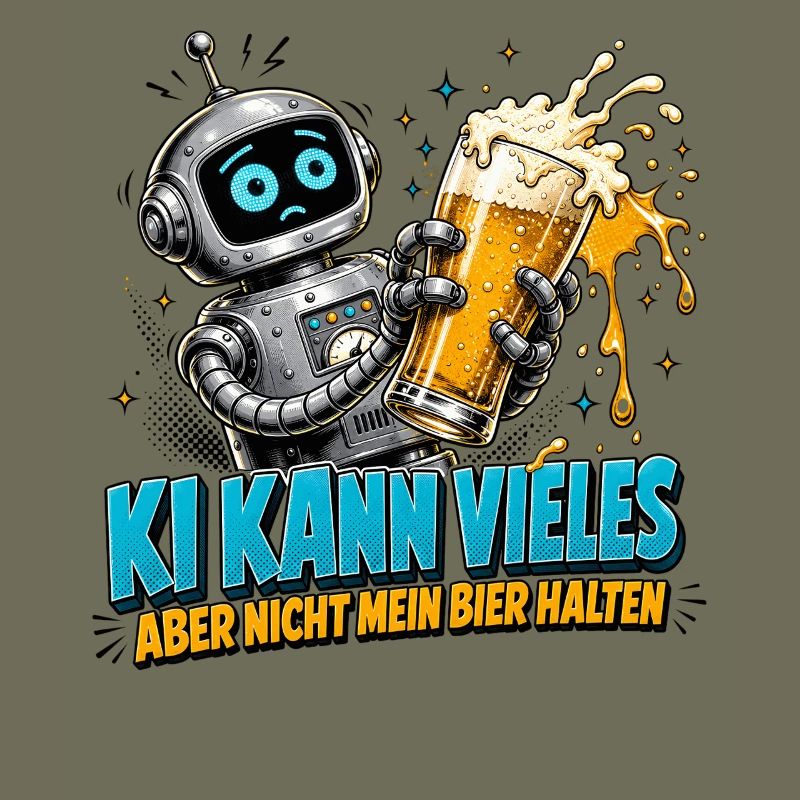 Roboter Bier Spruch