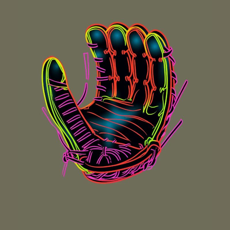 Baseball Handschuh Synthwave