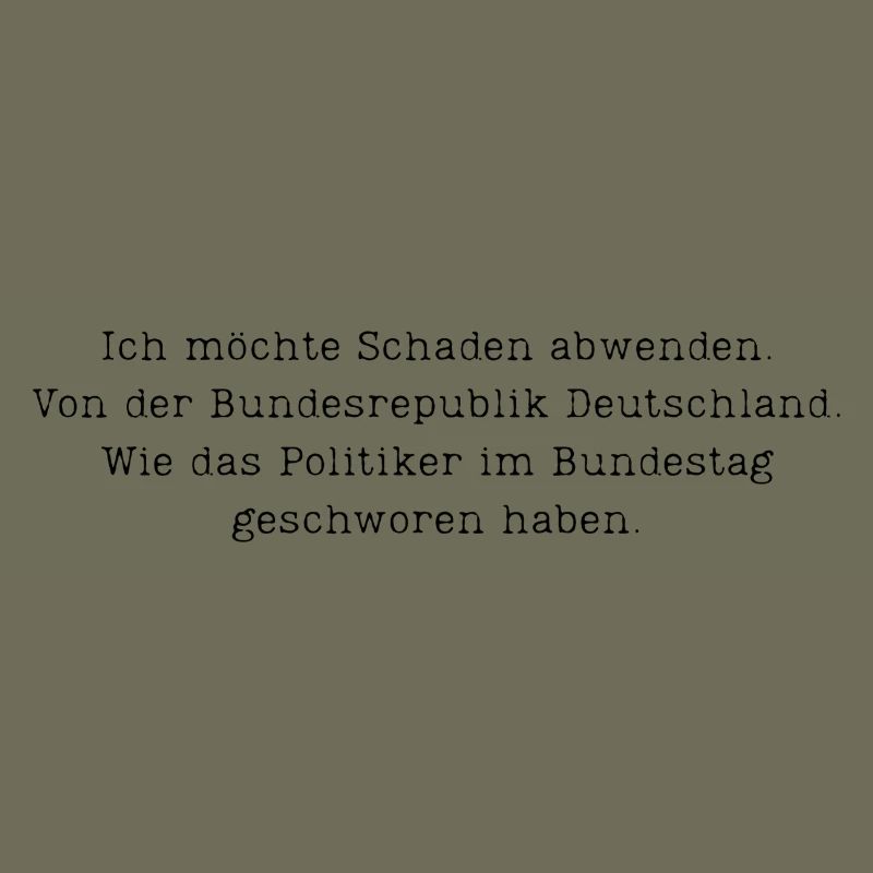 Ich möchte Schaden abwenden.