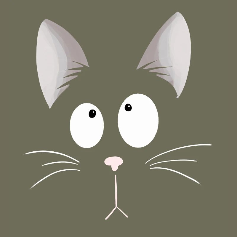 Tête de chat I Cat Face I Comic