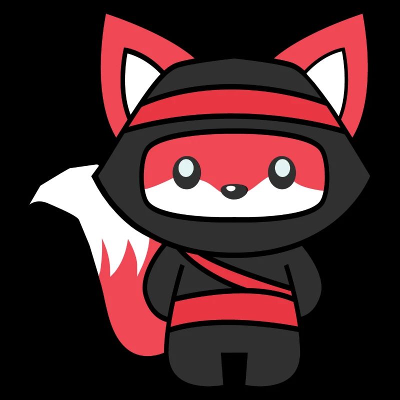 inimalistischer Ninja-Fuchs