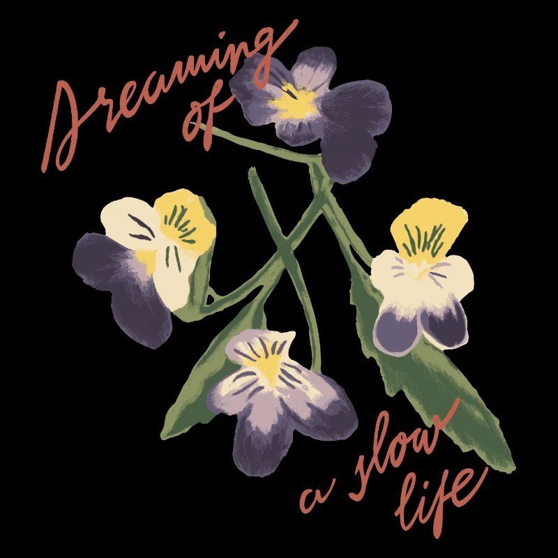 Illustration de fleur à vie lente