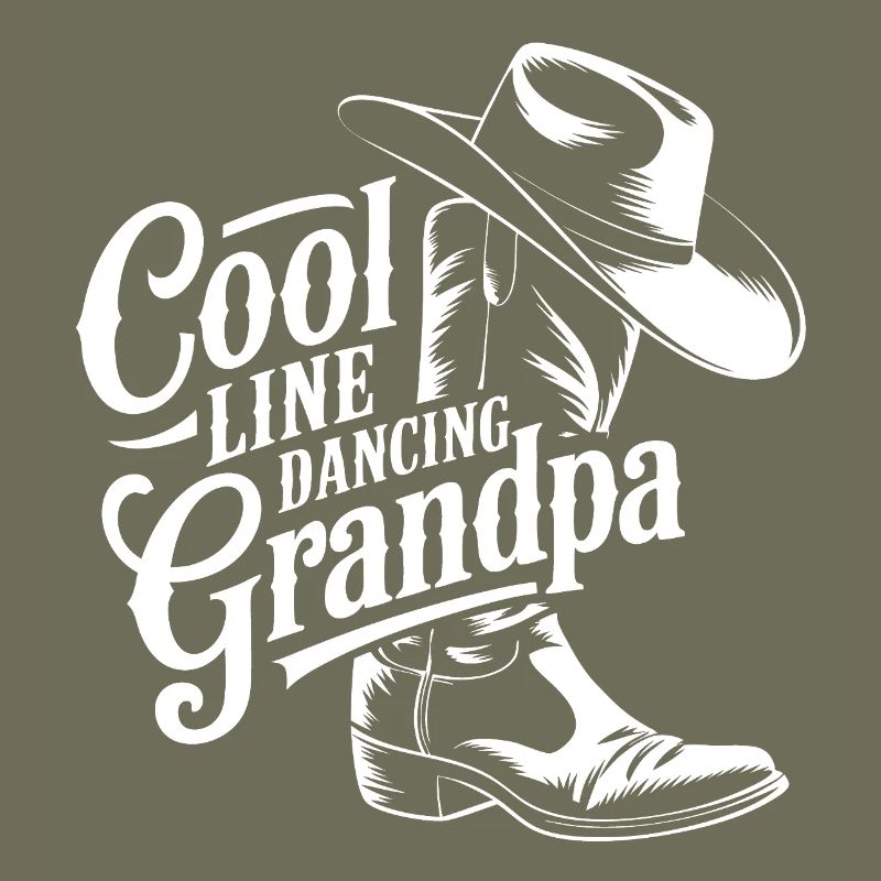Conception de danse de grand-père cool