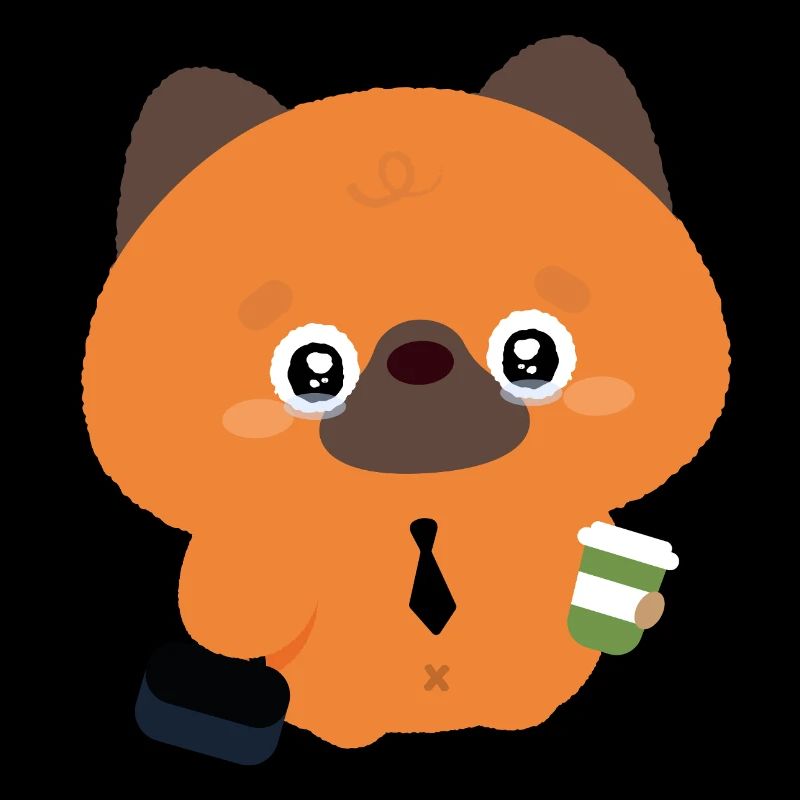 Kawaii Tired German Shepherd