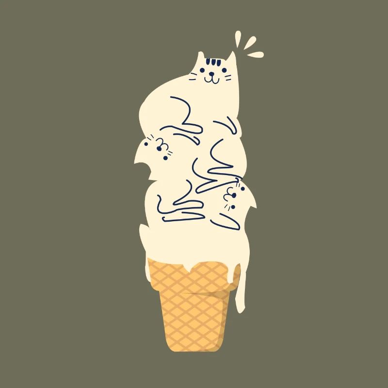 Chat sur glace Chat chat de la maison cadeau