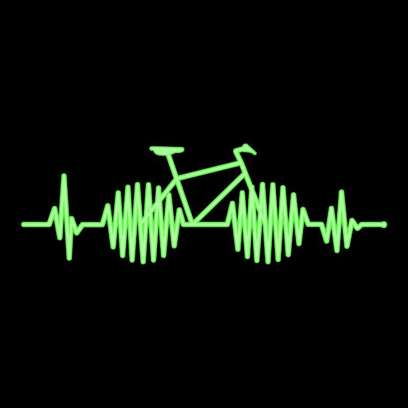 Neon Bicycle Heartbeat