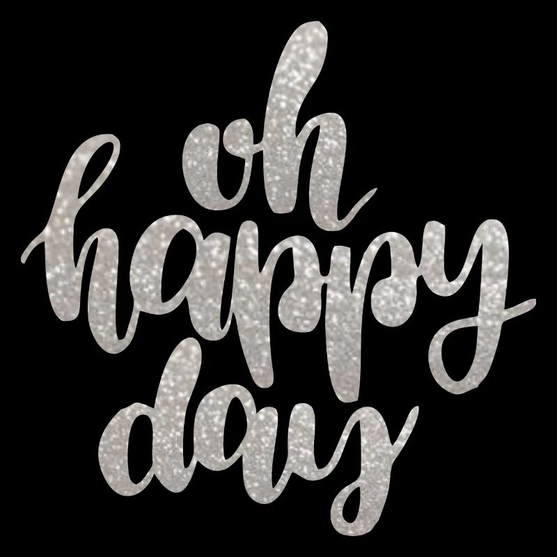 Glittering lettering for holidays