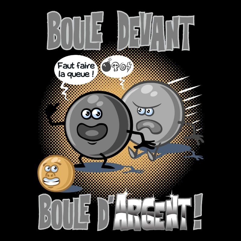 Boule devant boule d'argent