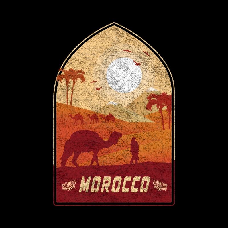Maroc design chameau vintage / idée cadeau