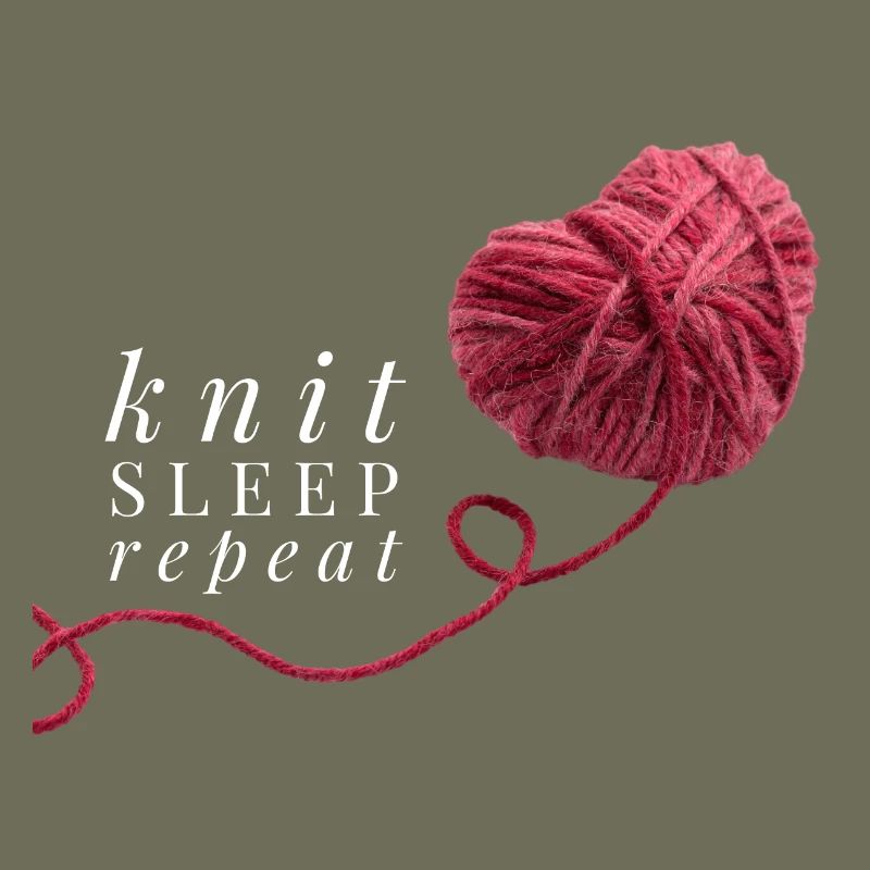 Knit Sleep Repeat red heart wool for knitting