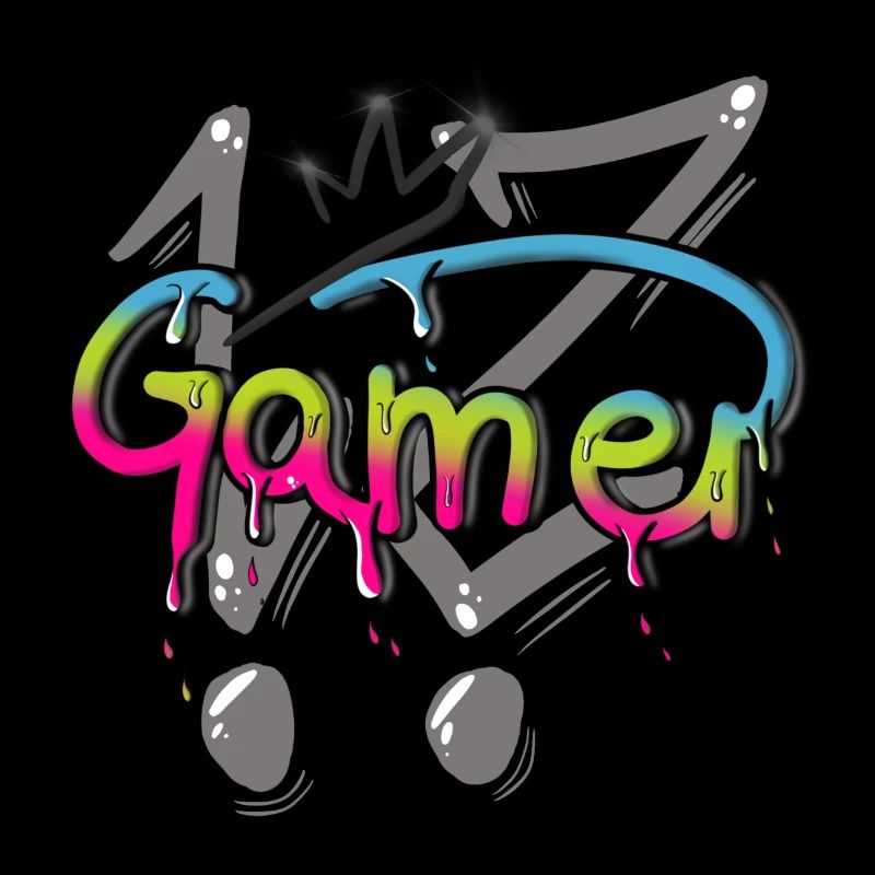 Graffiti Gamer Zocker Gaming