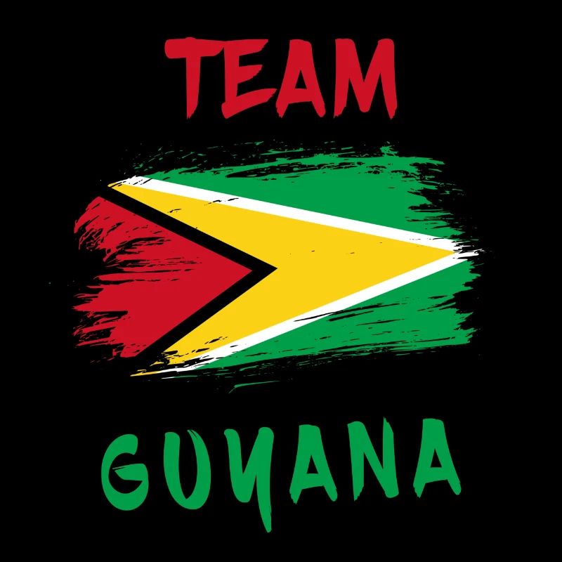 Team Guyana Flaggen Design