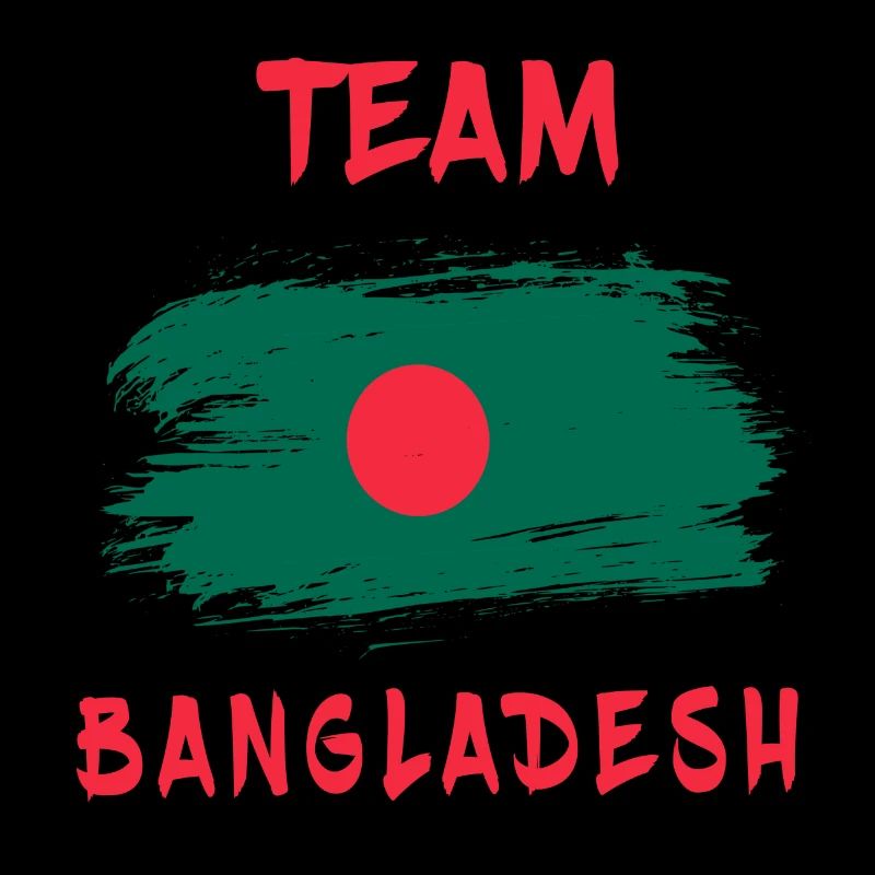 Team Bangladesch Flaggen Design
