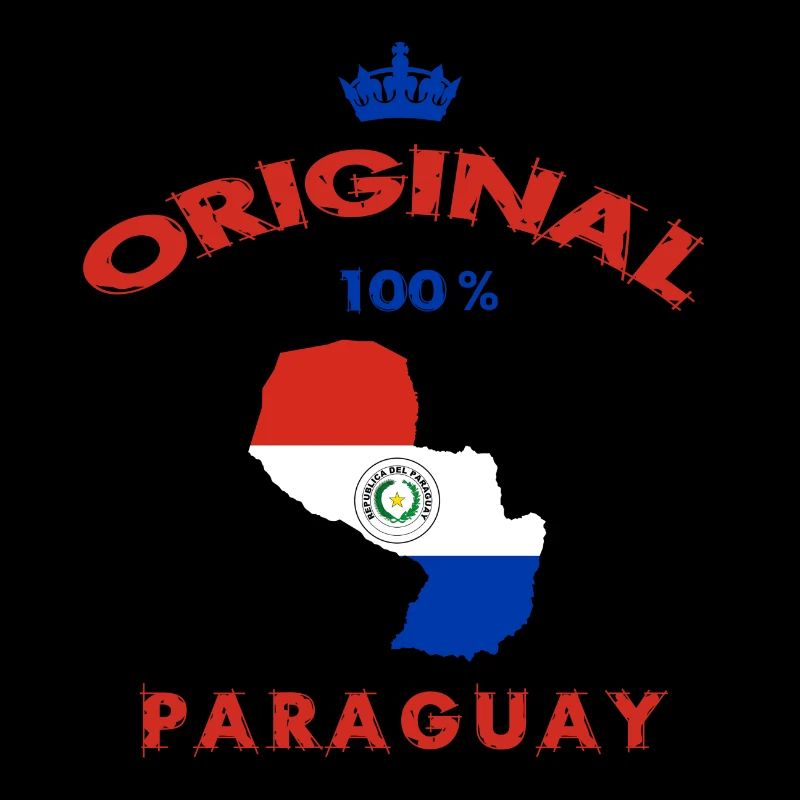 Design original 100 % drapeau du Paraguay