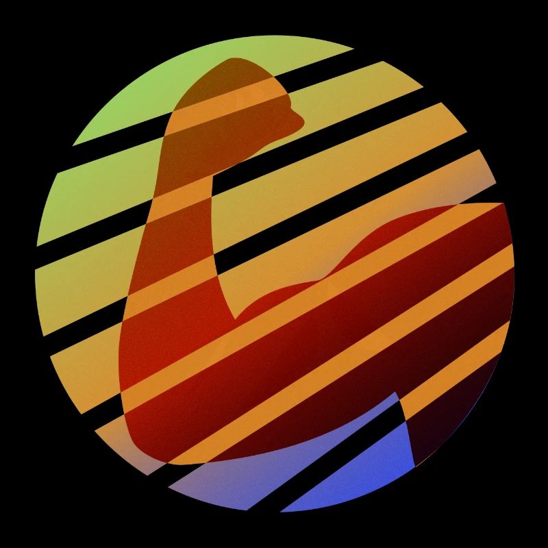 Invincible - Muscles - strong - colorful