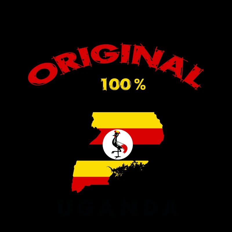 Uganda original 100% flag design