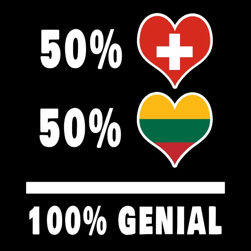 Lituanie et Suisse 100% Drapeau génial