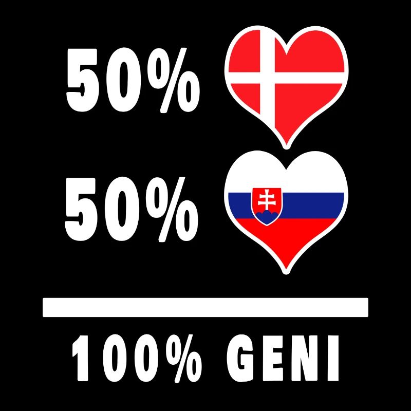 Slovaquie et Danemark 100% drapeau de génie