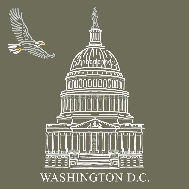 Washington D.C., Structure du Capitole, Pygargue à tête blanche