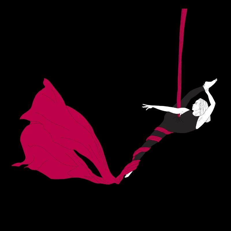 Magenta Silks Luftakrobatik