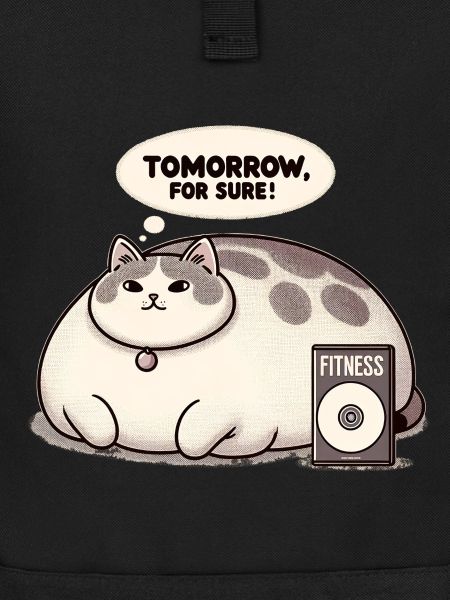 Fitness grouch cat
