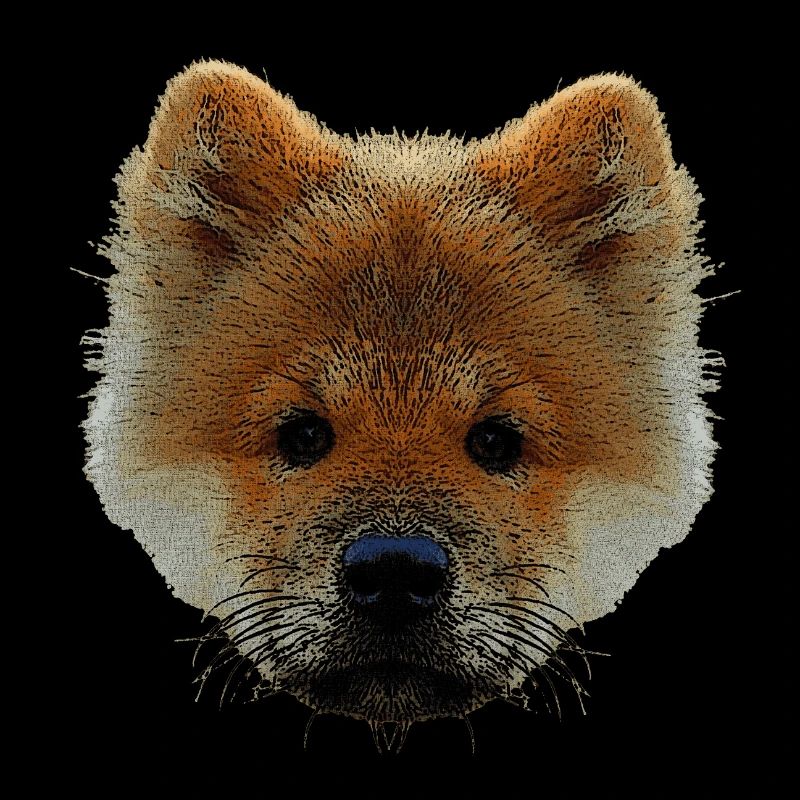 sweater mit hündchen, chow chow welpe
