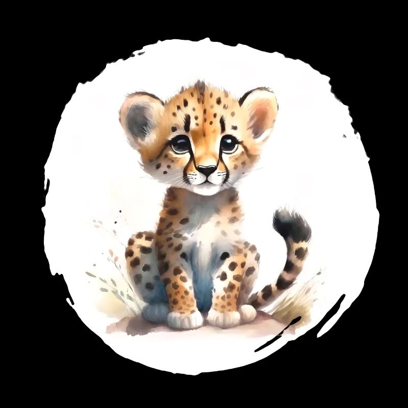 Aquarelle Guépard