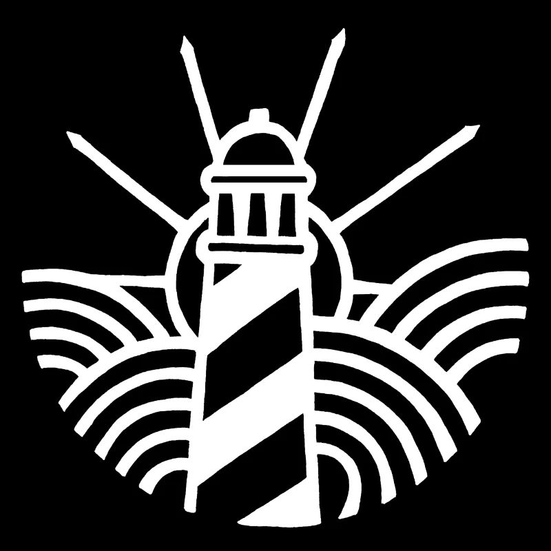 Le phare blanc et l'océan