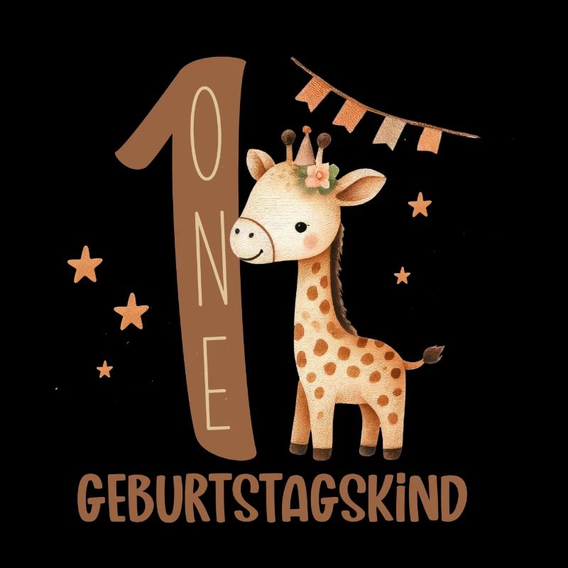 Erstes Geburtstagsgiraffe Design