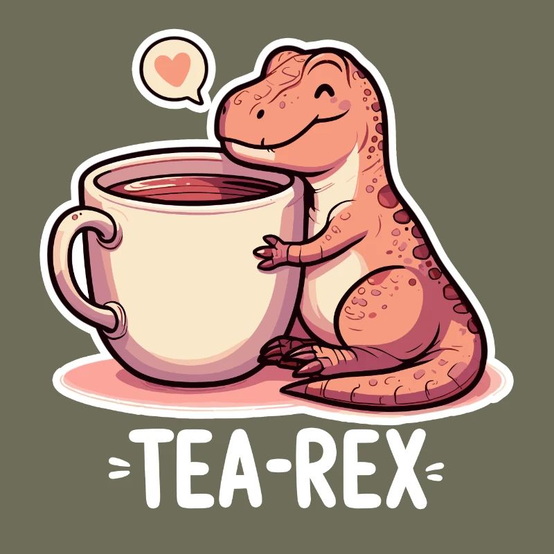 Tea Rex Tea Rex Tea Drinker Gift