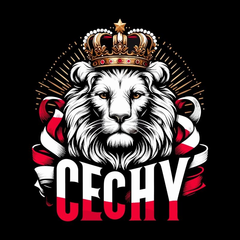 Cechy Bohême République tchèque Lion drapeau cadeau