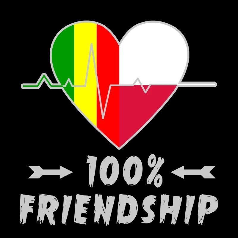 Mali und Polen 100% Freundschaft