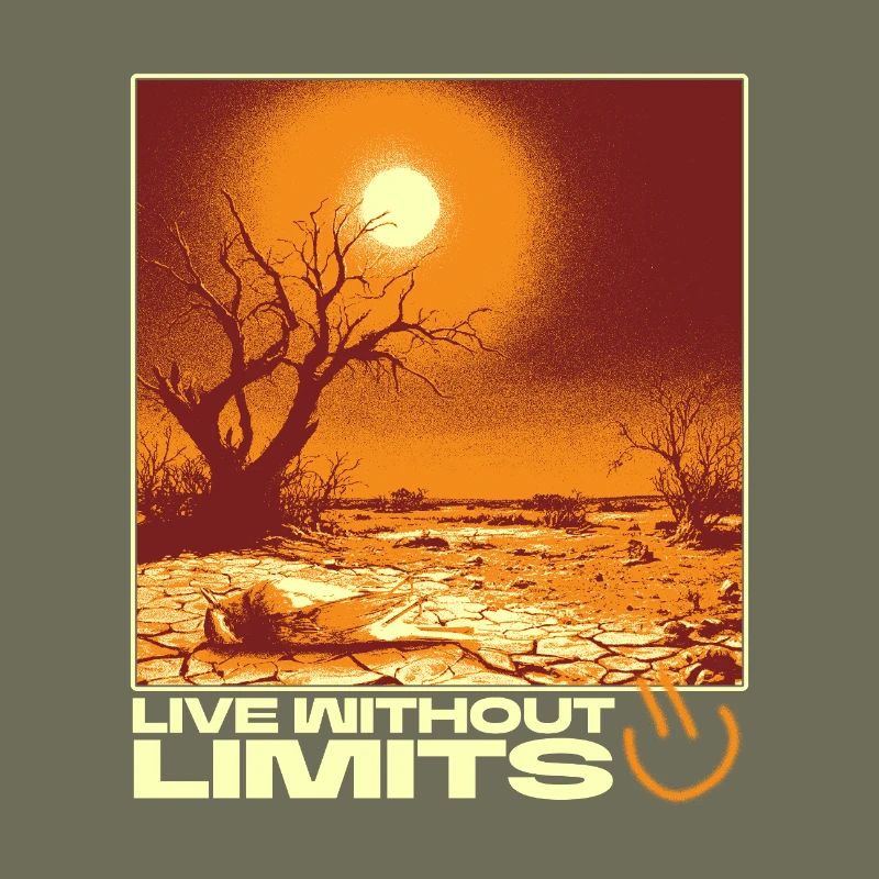 Live Without Limits – Surreal Desert Scene