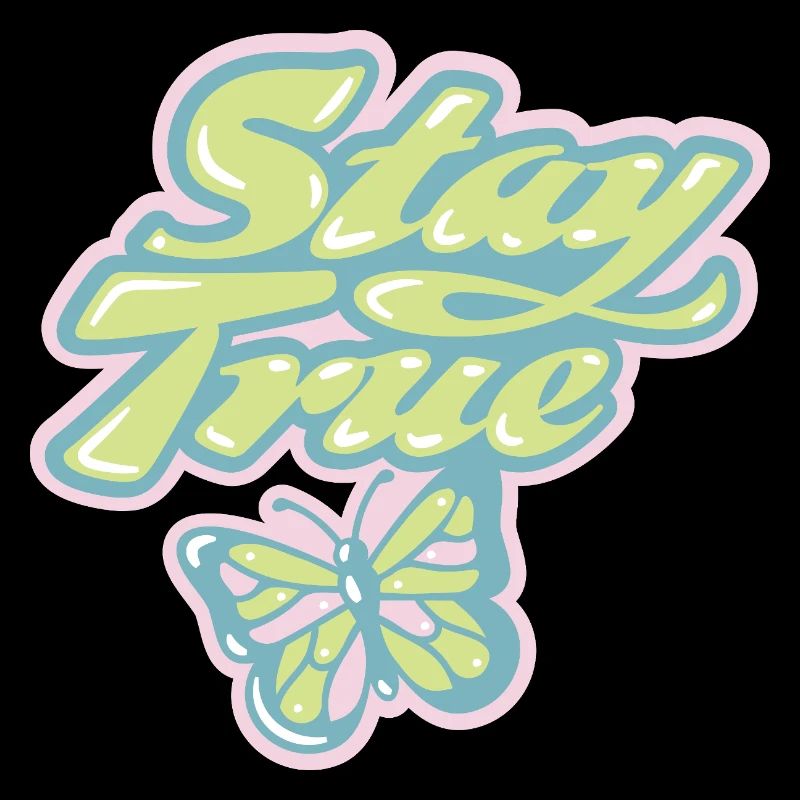 Stay True – Rétro pastel doux
