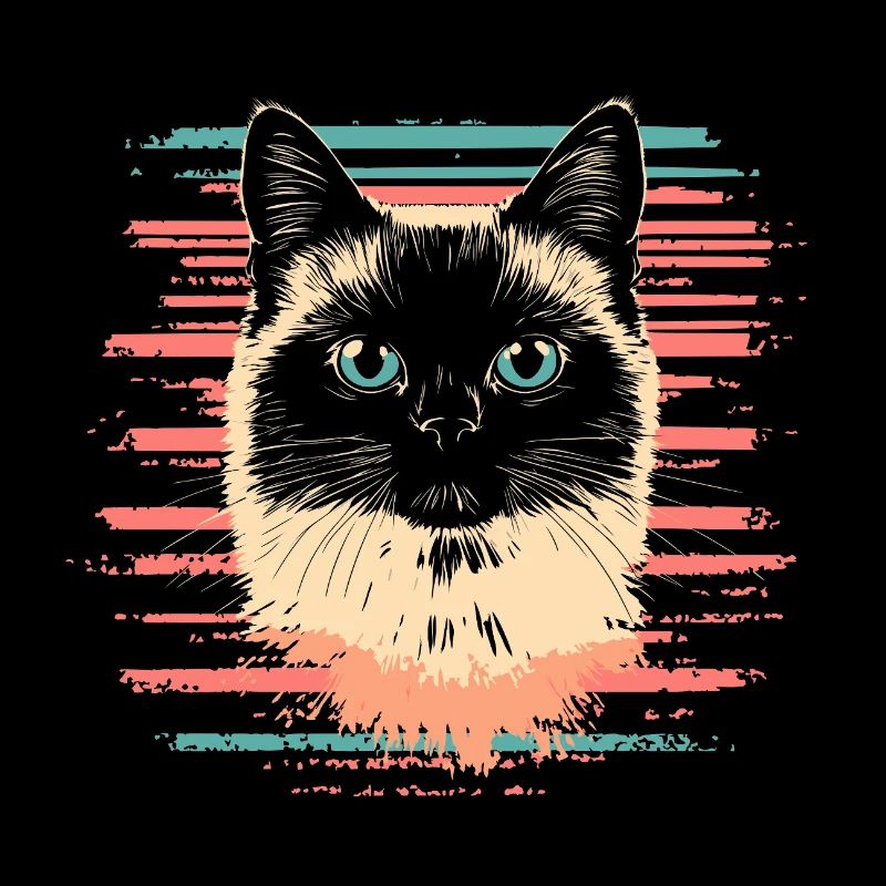 Burmese Cat Vintage