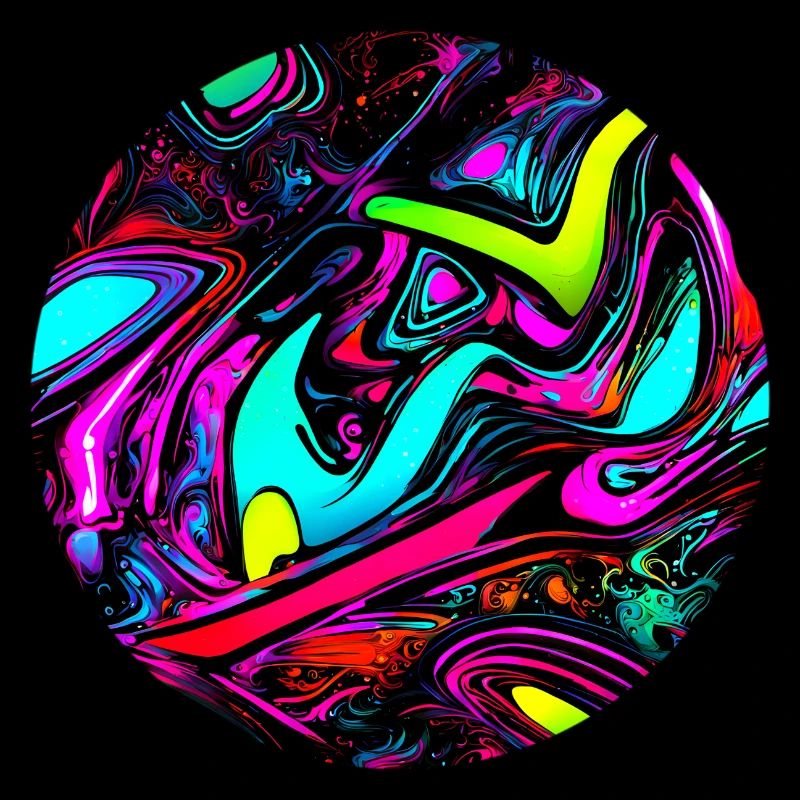 Néon style abstrait tendance Glow Party