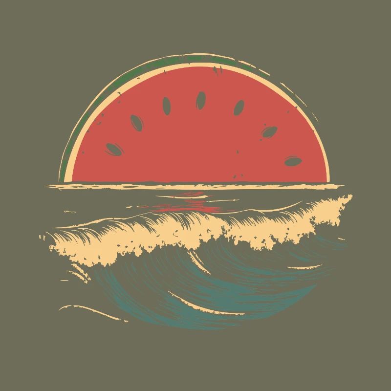 Pastèque Mer Plage Été