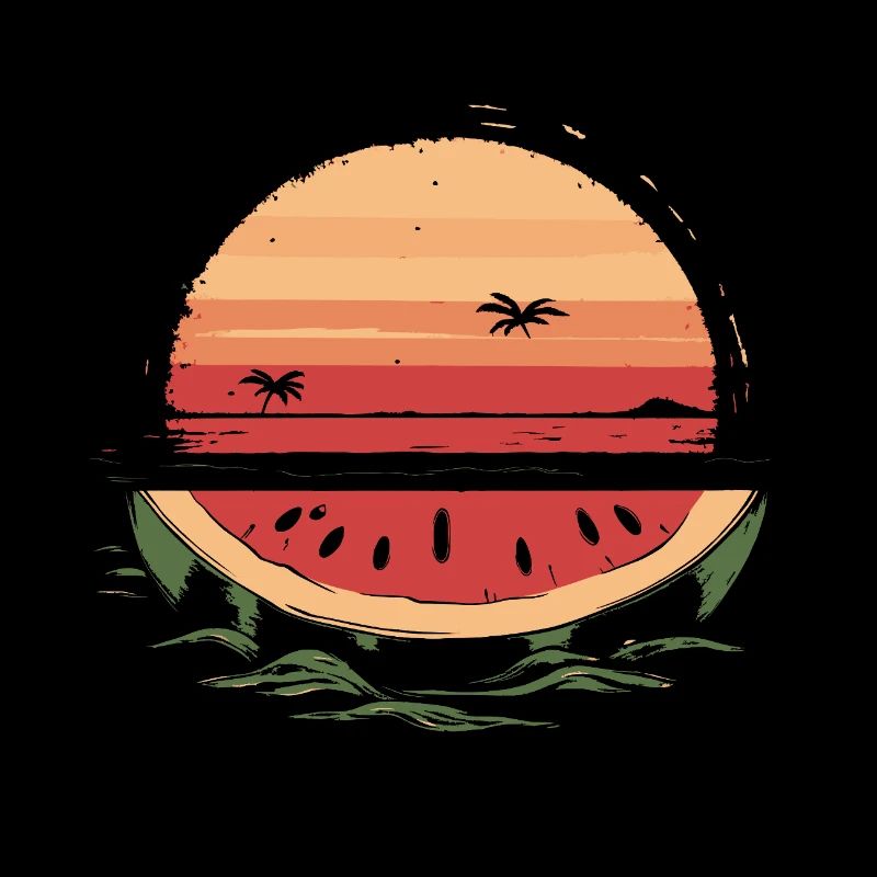 Wassermelone Meer Strand Sommer
