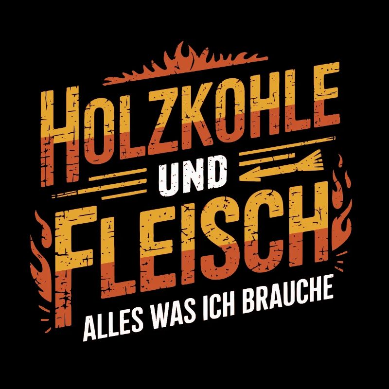 Holzkohle und Fleisch Grill BBQ