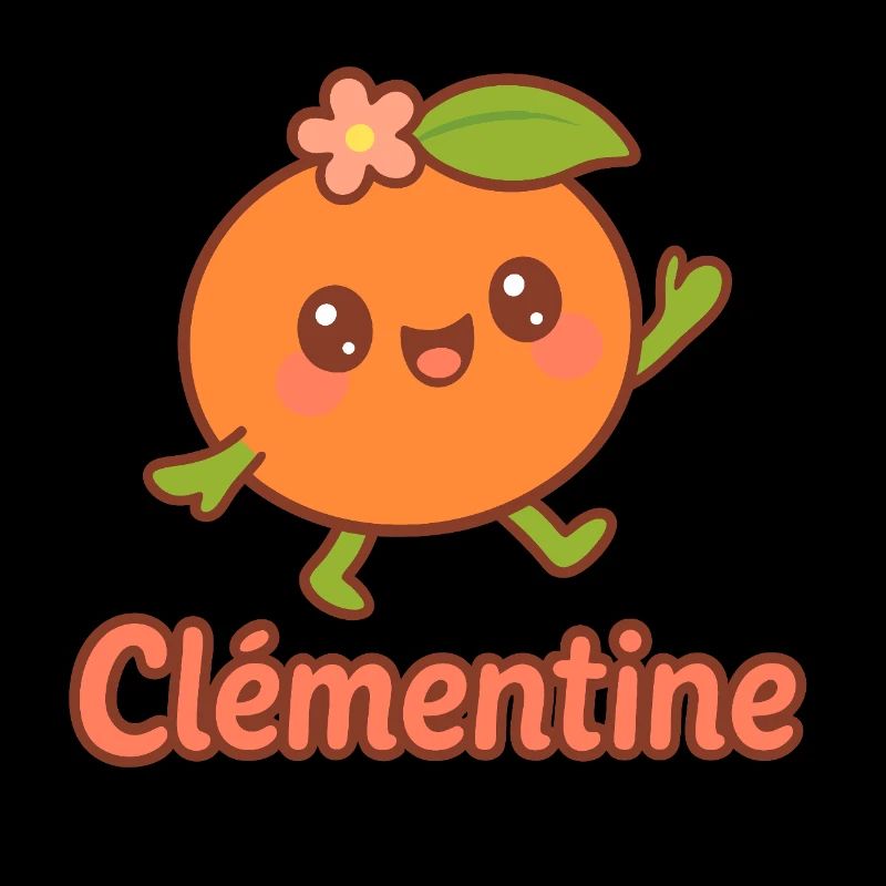 Cadeau pour Clémentine, fruit kawaï