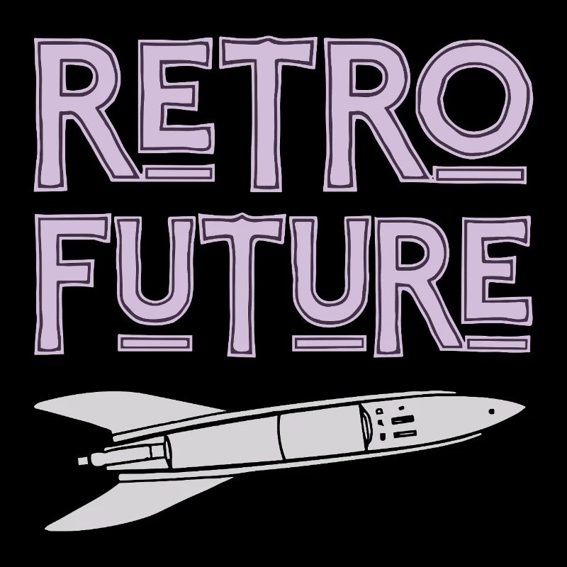 Retro Future Rakete Nostalgie