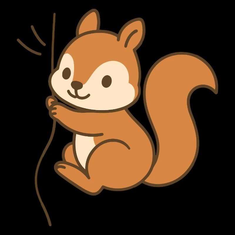 Snuggled up squirrel