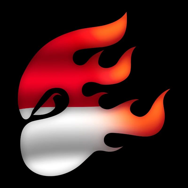 Drapeau indonésien - Indonésie - Ninja