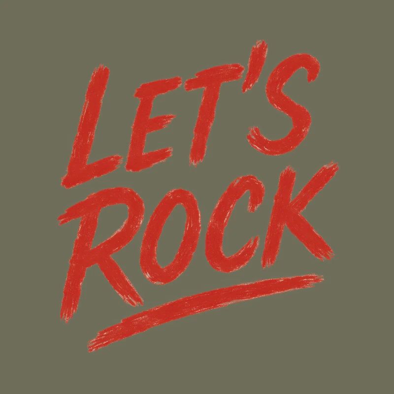 Lebendiges Rock-Text-Grafikdesign