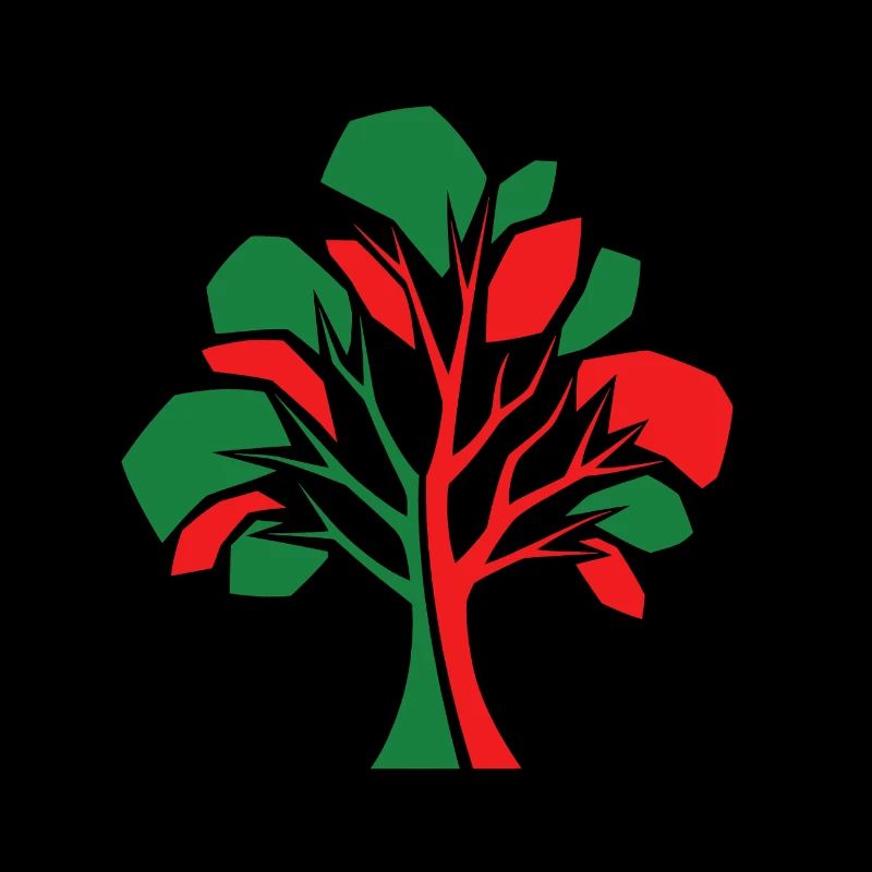 Abstrakter Baum – Herbstverbindung