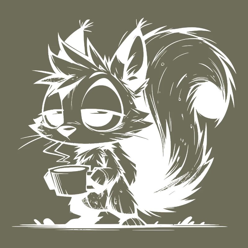 Please Do Not Disturb – Squirrel Coffee Time